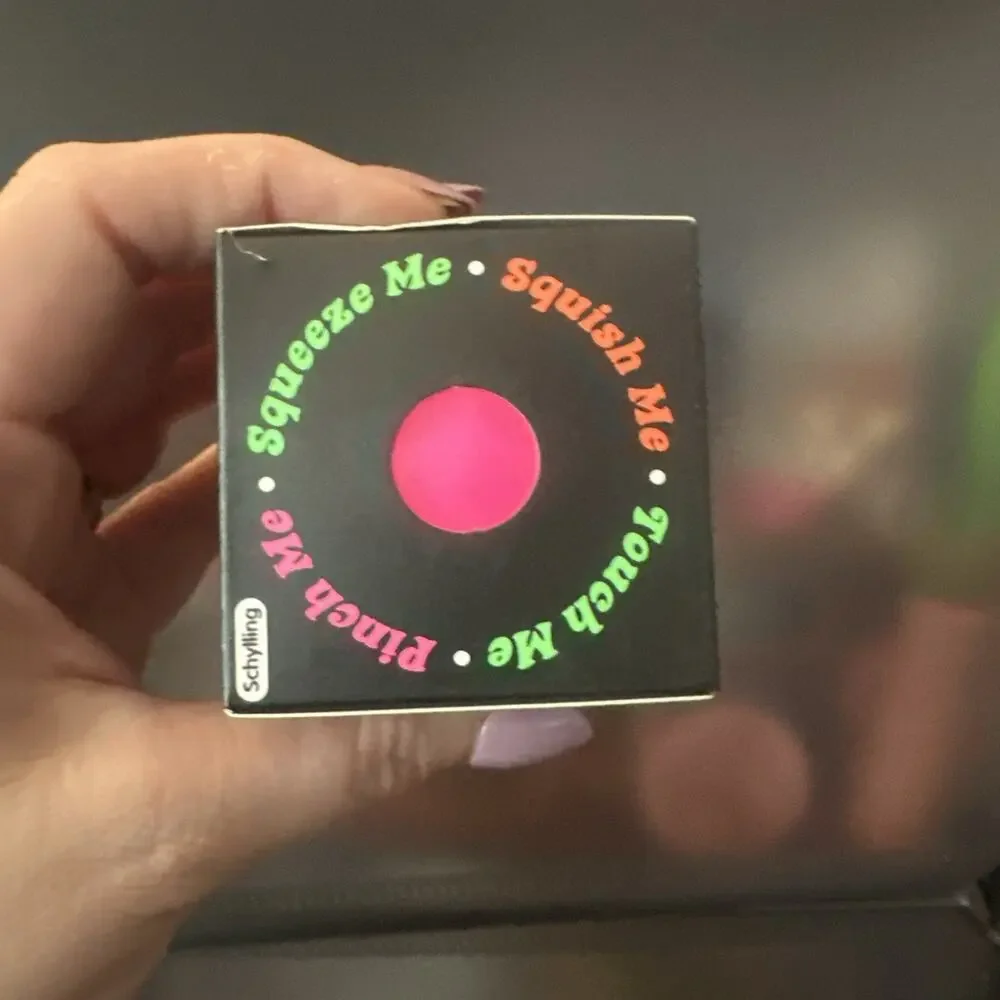 Schylling NeeDoh Groovy Glob 🩷 Pink Squishy Sensory Stress Ball🔥 100%Authentic